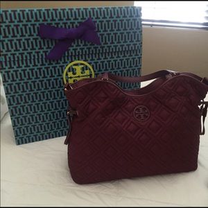 Quilted Tory Burch Marion Diaper Bag